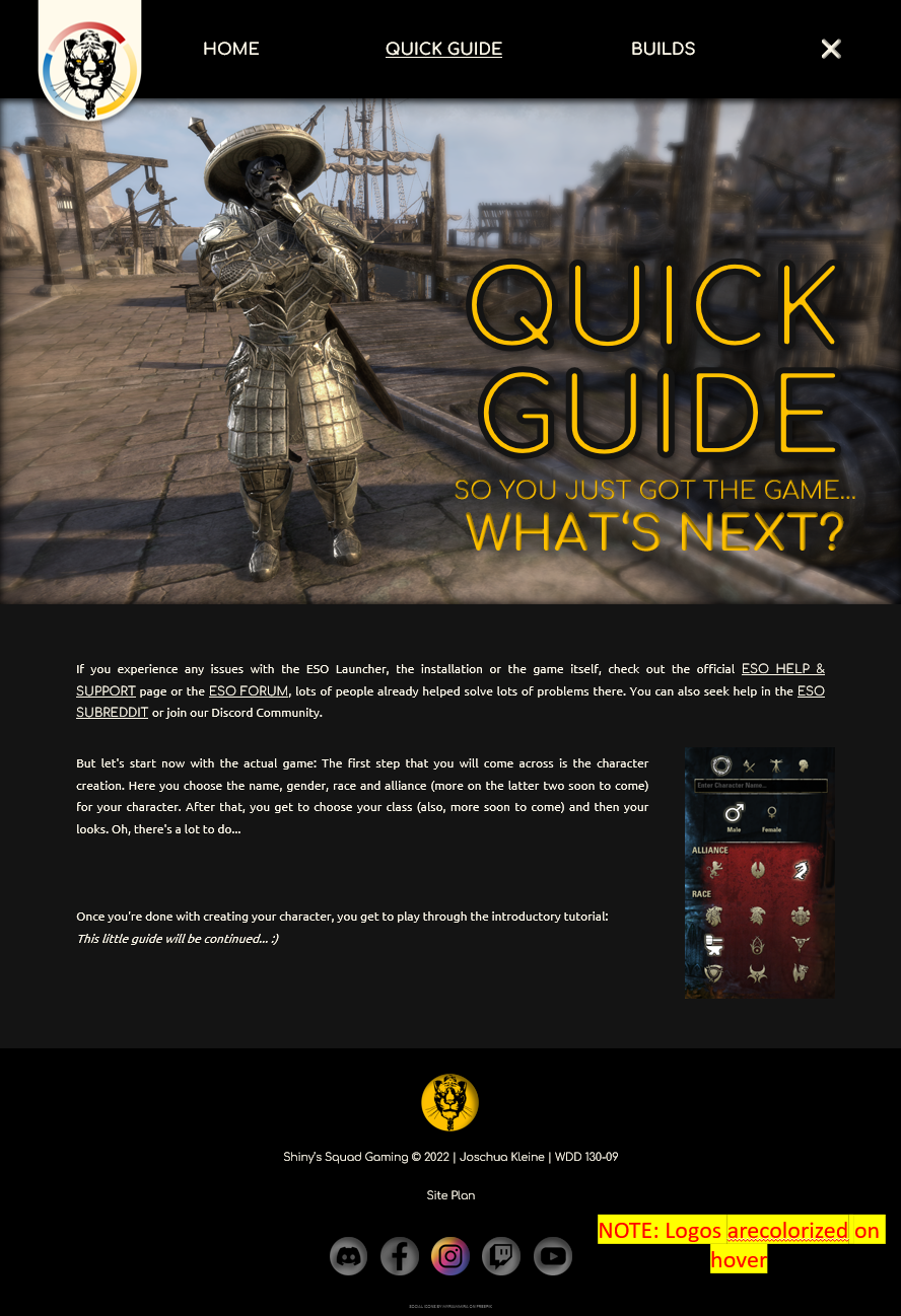 quick guide wireframe